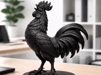 Majestic Crowing Rooster