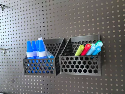 Round Hole Pegboard - Storage Box