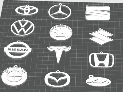 Car brand keychains Poland