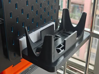 5L rice bucket side bracket compatible with IKEA pegboard suitable for TPU elevated printing filament drying bucket