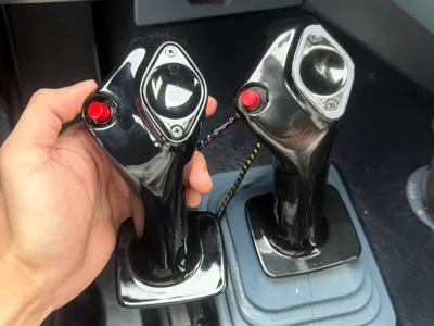 Highly realistic 1:1 scale Airbus sidestick model