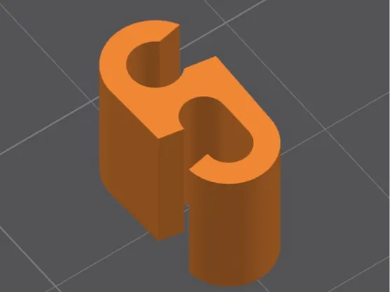 Bedside USB to Lamp cable clip