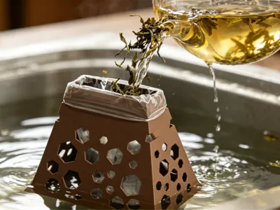 Tea strainer holder