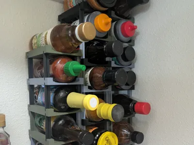 Pantry Condiment Bottle Stacker