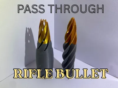 Pass through spiral bullet