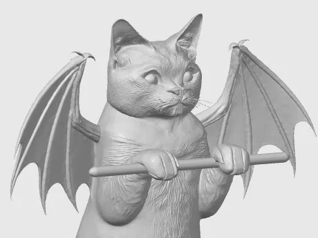 Katze geflügelt 