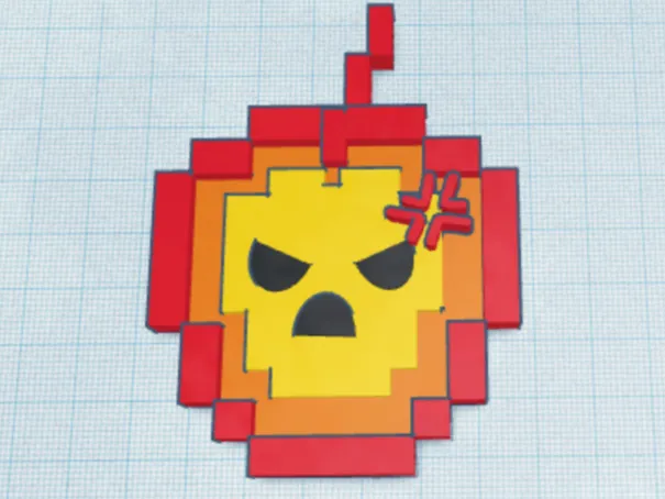 ANGRY MINECRAFT FIRE APPLE