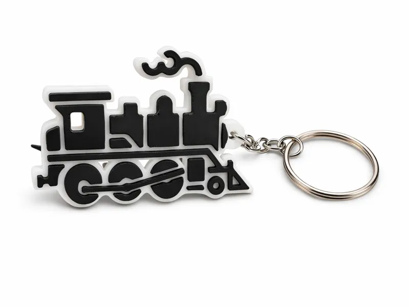 Steam Locomotive Keychain | Vintage Train 3D Print