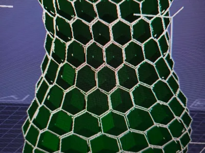 honeycomb vase