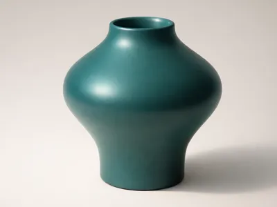 A bulging vase