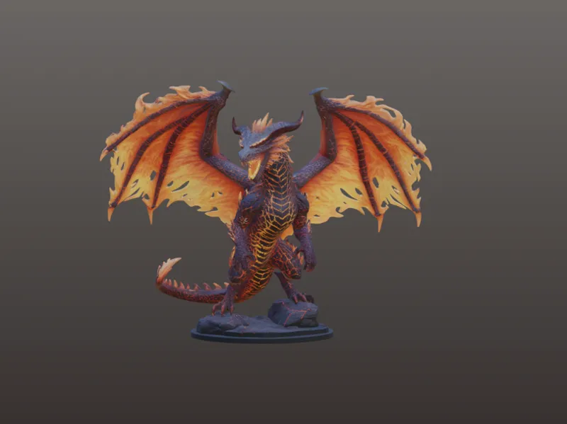 The Volcanic Drake - Elemental Overlords Series