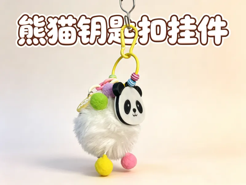 熊猫钥匙扣挂件