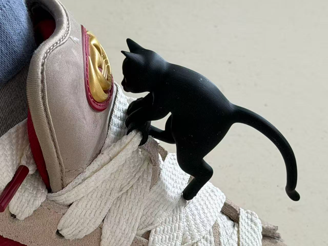 猫猫爬梯鞋带装饰