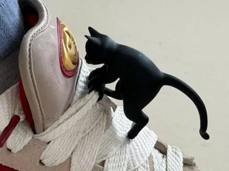 猫猫爬梯鞋带装饰