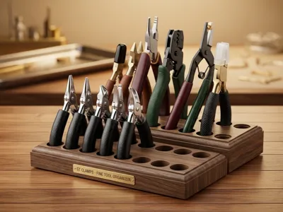 GT Clamp Faux Wood Storage Box