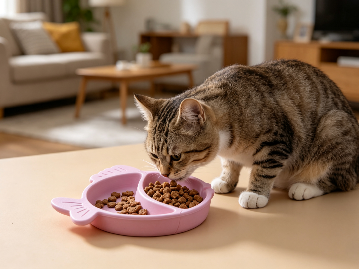 小鱼猫粮慢食盆