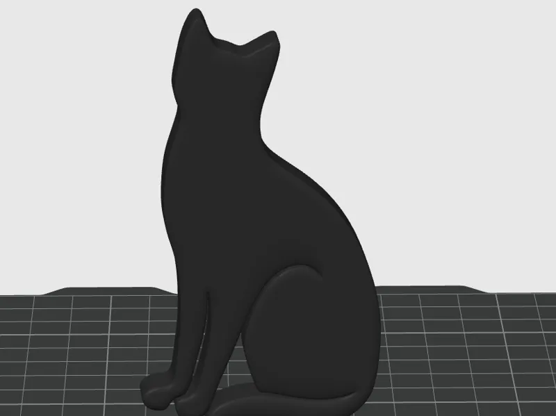 Vertical Cat Slhouette Art