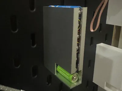 Ikea Skadis Pegboard - AAA Battery Storage - CNC