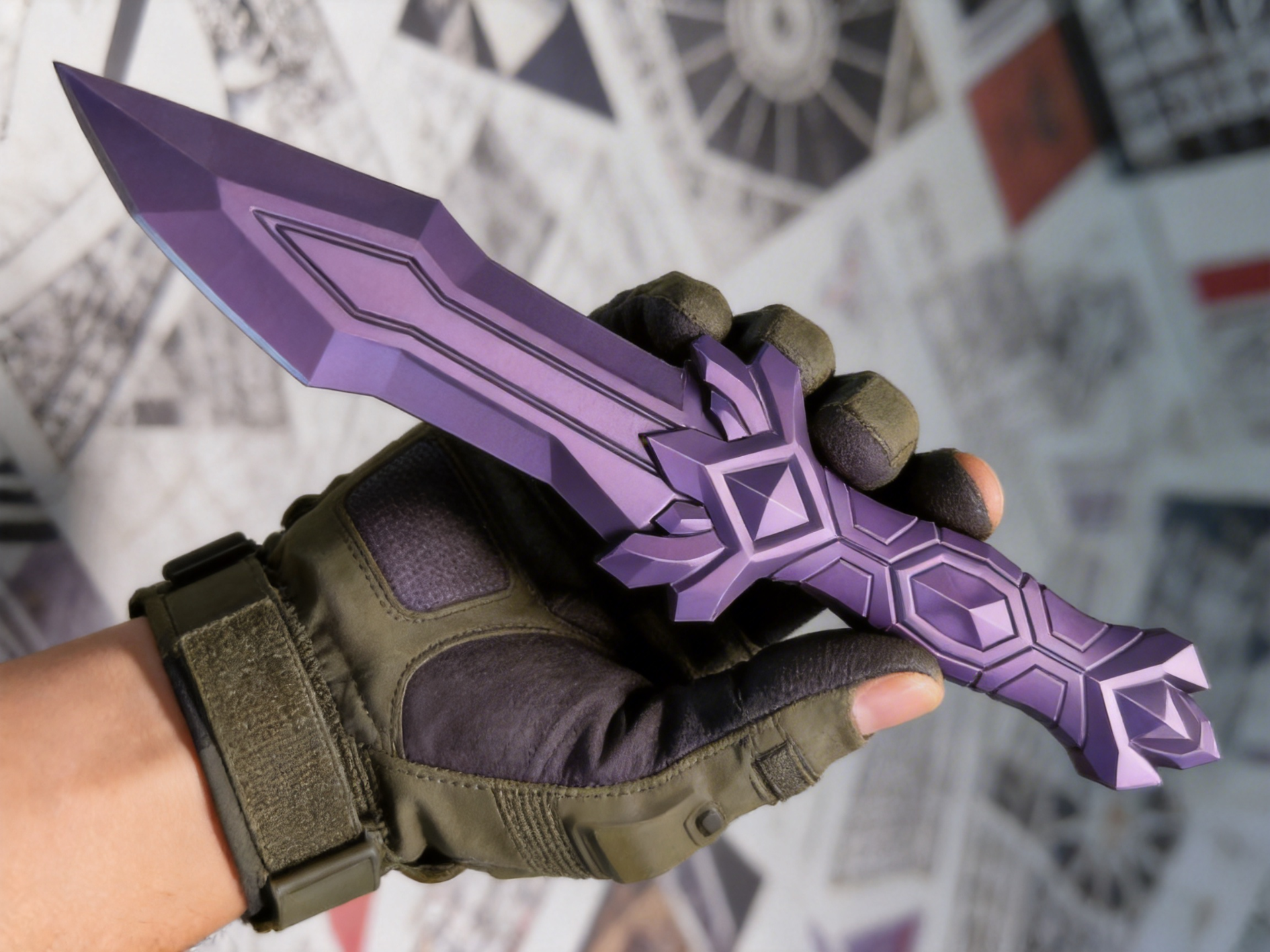 Star-Husk Forged Void Rending Combat Dagger
