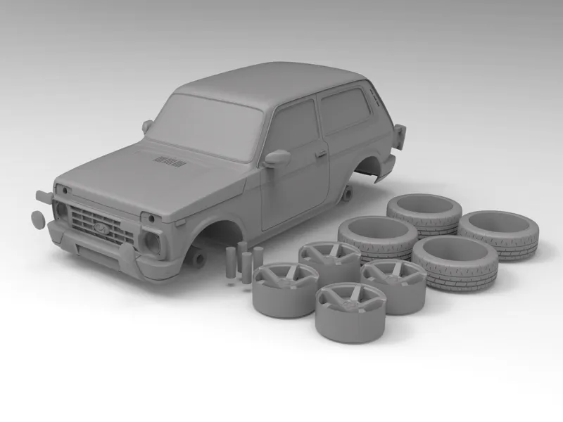 Lada Niva Urban Лада Нива STL 3D model for print