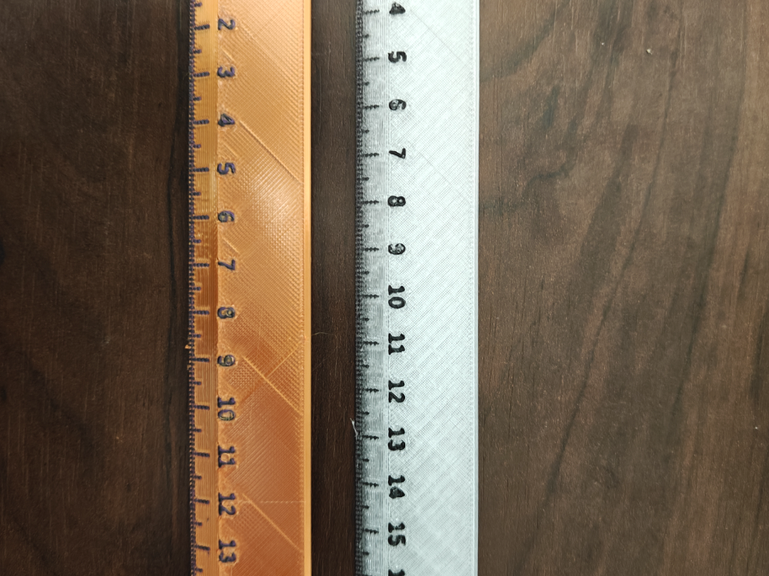Two-Color Ruler — 15 cm + 20 cm (Parametric)