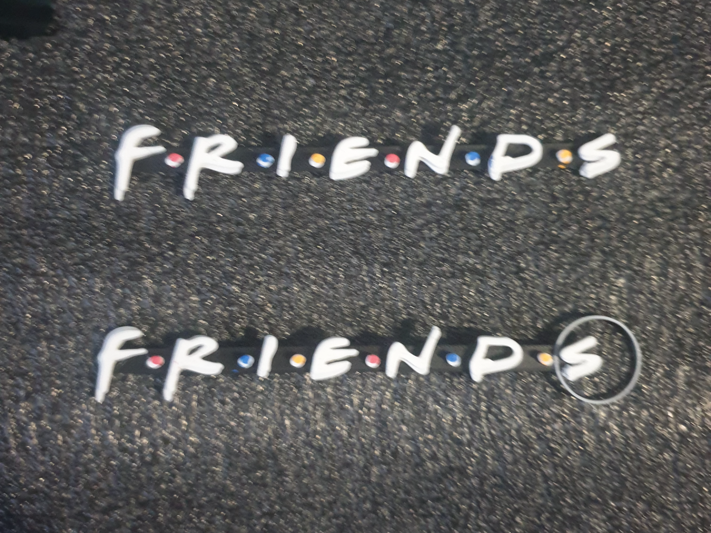 Friends logo (fits sofa for 3d models)
