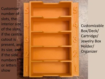 Customizable Box/Cartridge/Deck Holder