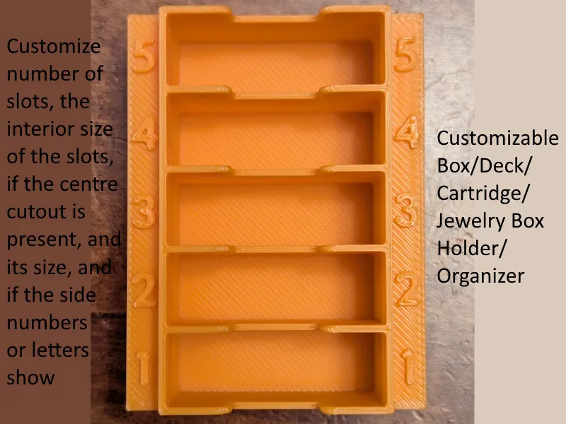 Customizable Box/Cartridge/Deck Holder