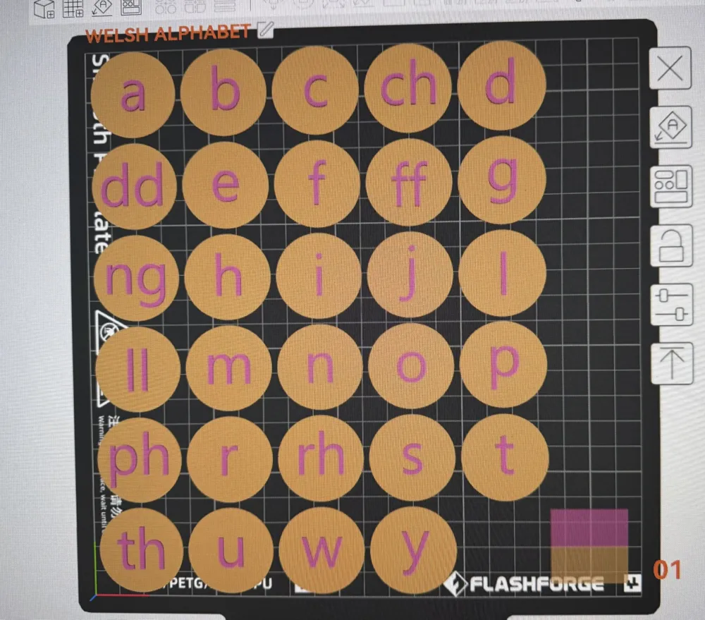 Educational Welsh Alphabet - Free 3D Print Model - MakerWorld