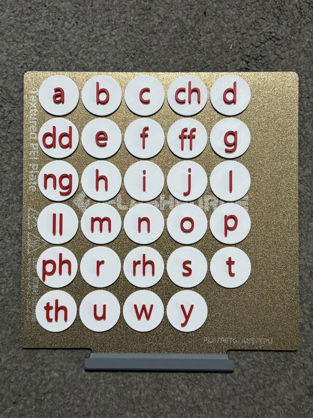 Educational Welsh Alphabet - Free 3D Print Model - MakerWorld