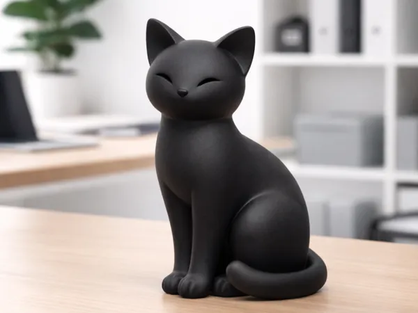 Chat mignon au style moderne