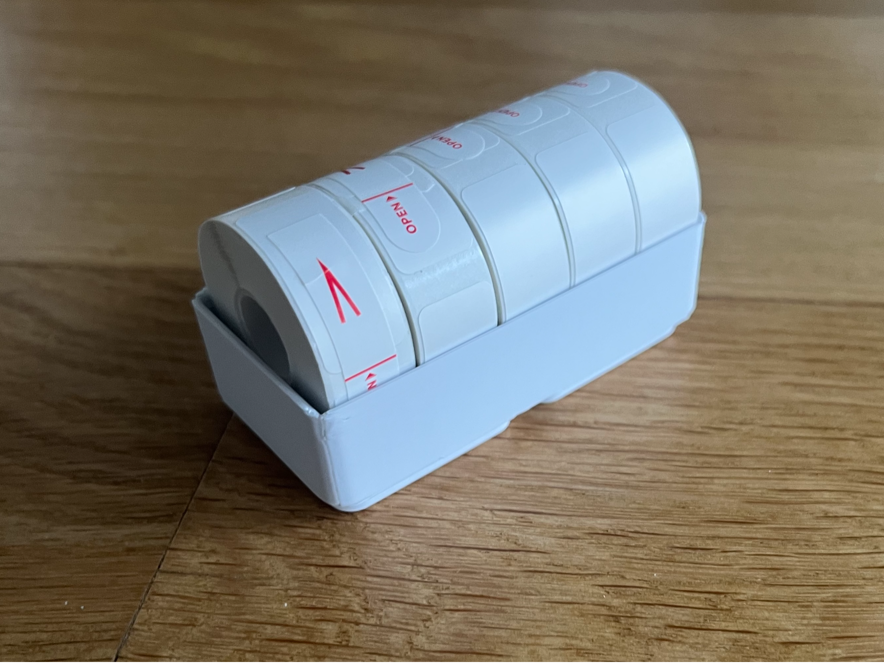Gridfinity 1x2 Niimbot D110 Tape Roll Holder 