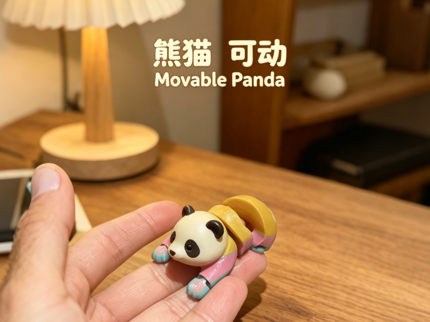 熊猫 链条 可动