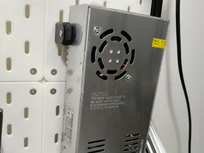Power Supply Pegboard Holder for IKEA SKÅDIS Pegboard 5mm Thick