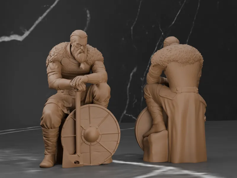 Thoughtful Viking - Fantasy Warrior Mini