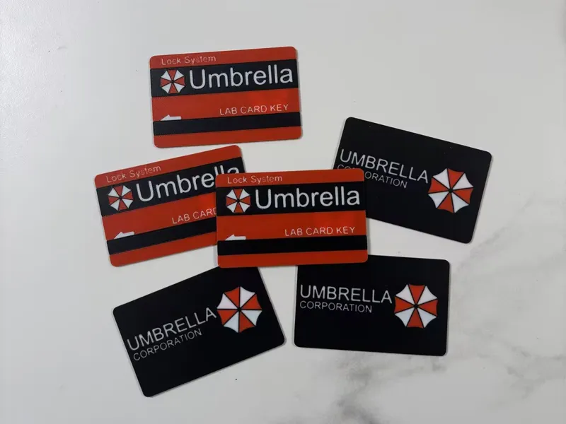 标准银行卡尺寸UMBRELLA保护伞公司实验室门禁卡