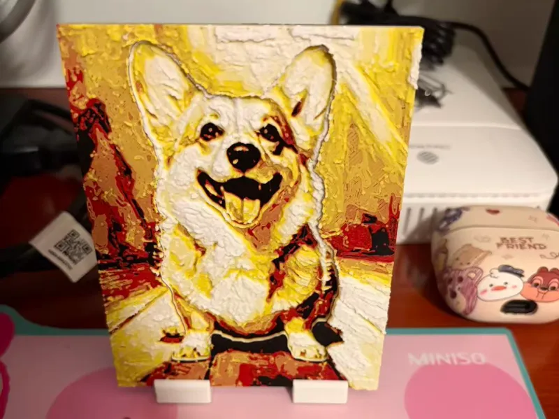 柯基彩色版画