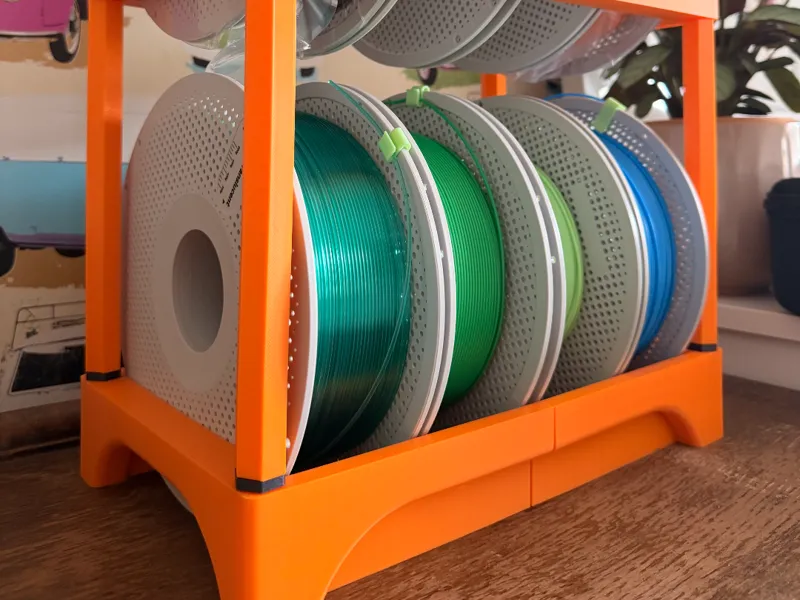 8 Spool Filament Rack