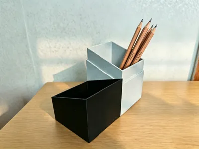 Minimalist Two-tone Pen Holder - NO AMS