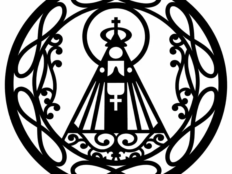 Mandala Decorativa Nossa Senhora Aparecida - v2