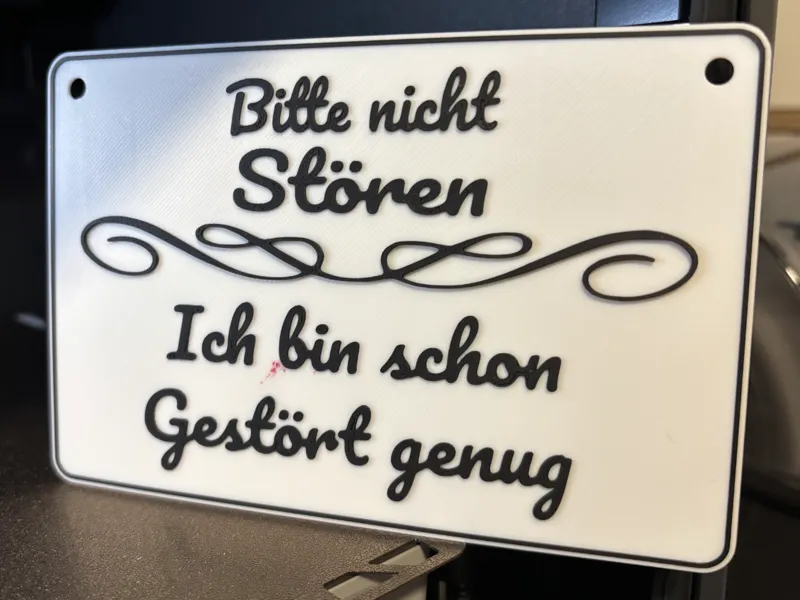 Lustiges Schild Bitte nicht stören