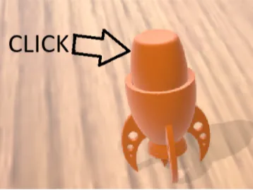Rocket-shaped Clicker