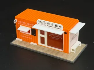 1比64集装箱店铺系列-汉堡店