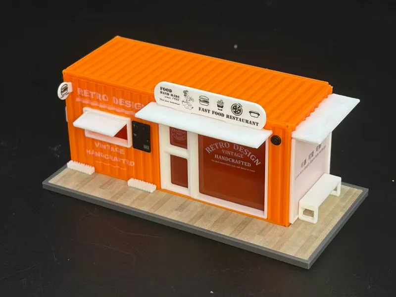 1比64集装箱店铺系列-汉堡店