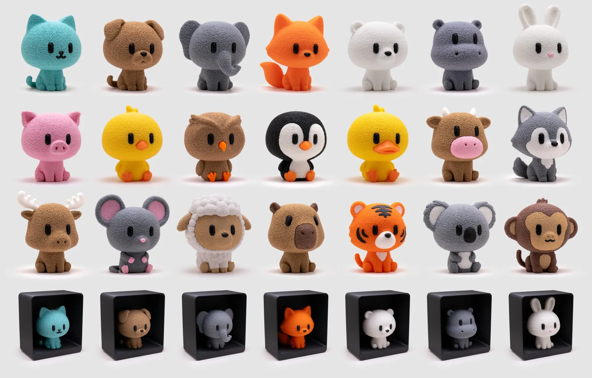 Fuzzy Animals miniature series