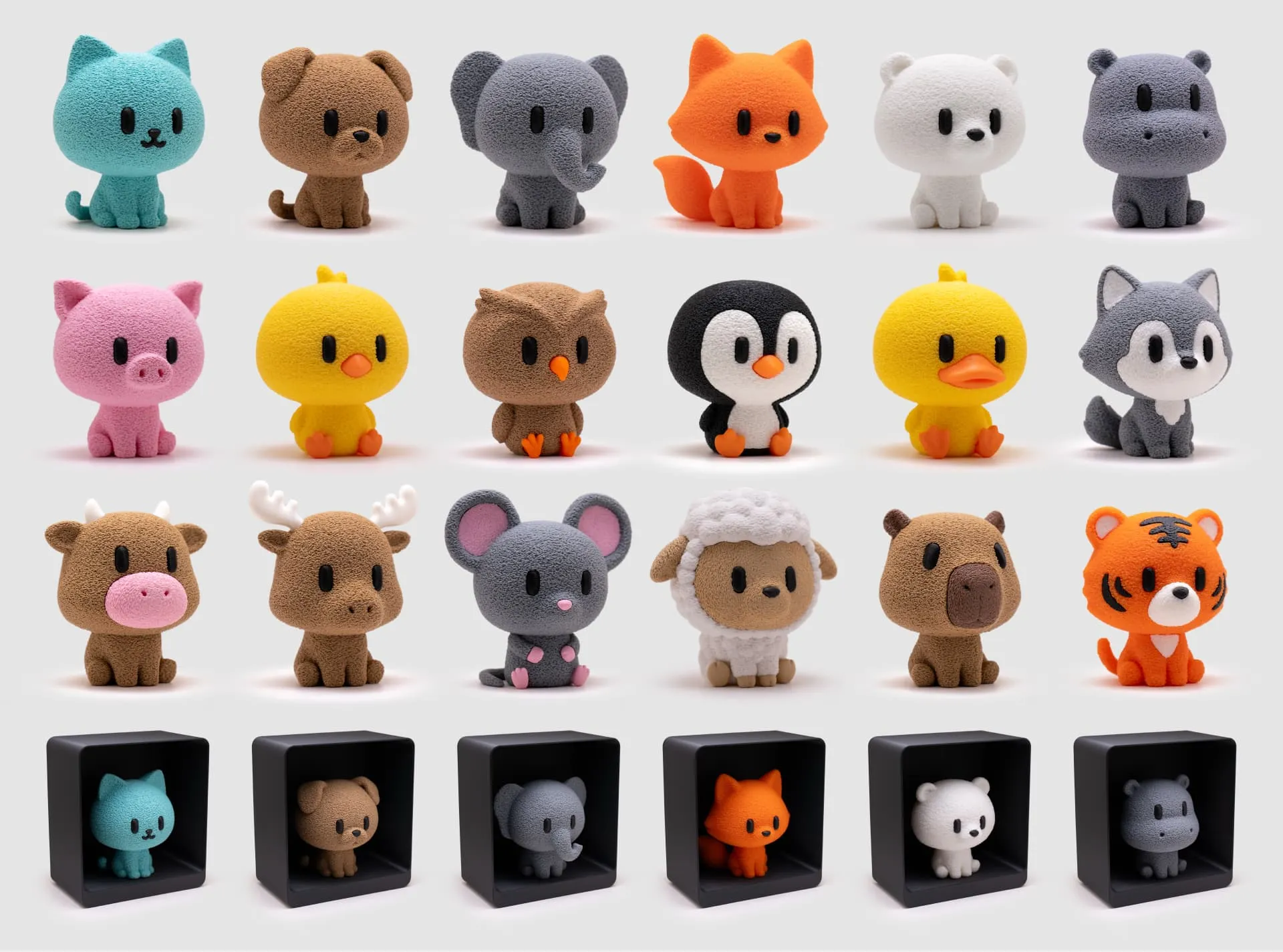 Fuzzy Animals miniature series