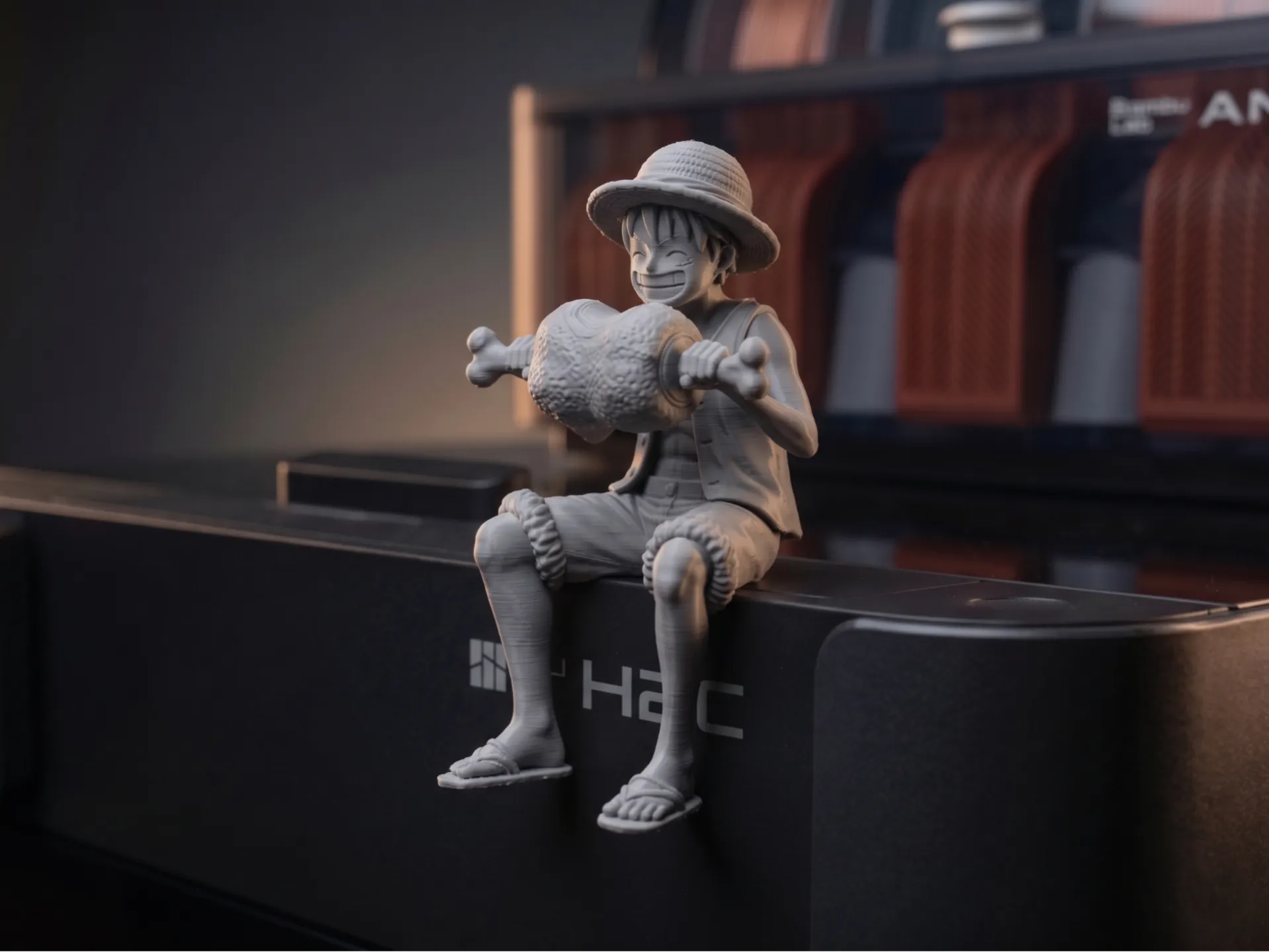 Monkey D. Luffy Shelf Sitter - Eating Giant Meat