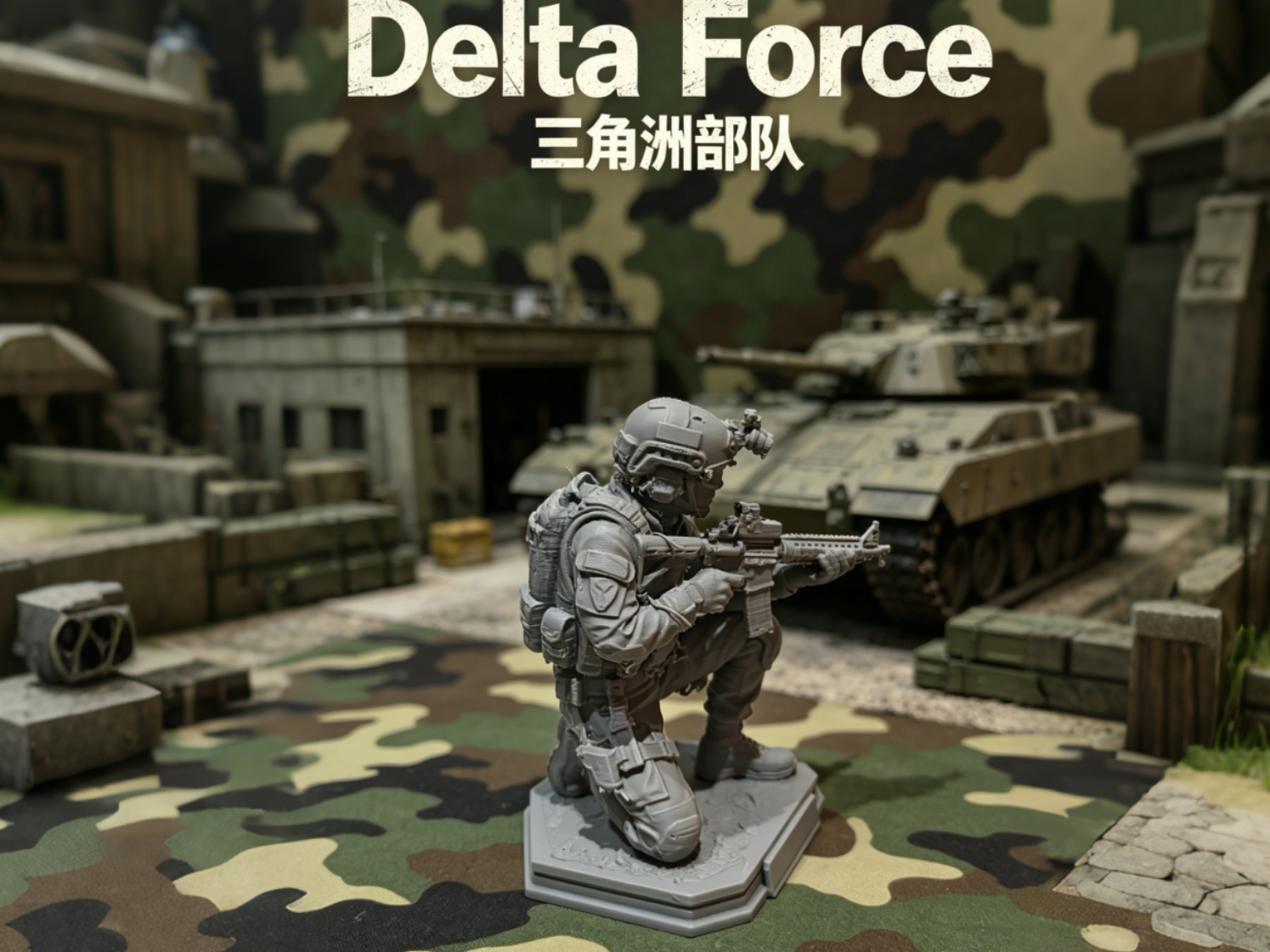 Delta Force Soldier - Free 3D Print Model - MakerWorld