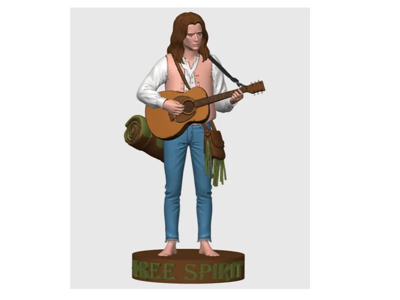 Hippie Road Guitarist