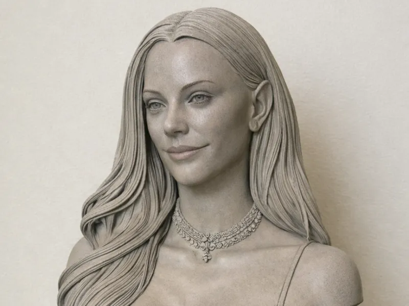 Busto de Ester Expósito – Escultura 3D Realista 